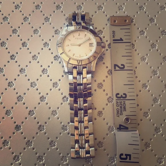 FENDI WATCH men’s stainless steel, crystal watch WORKS